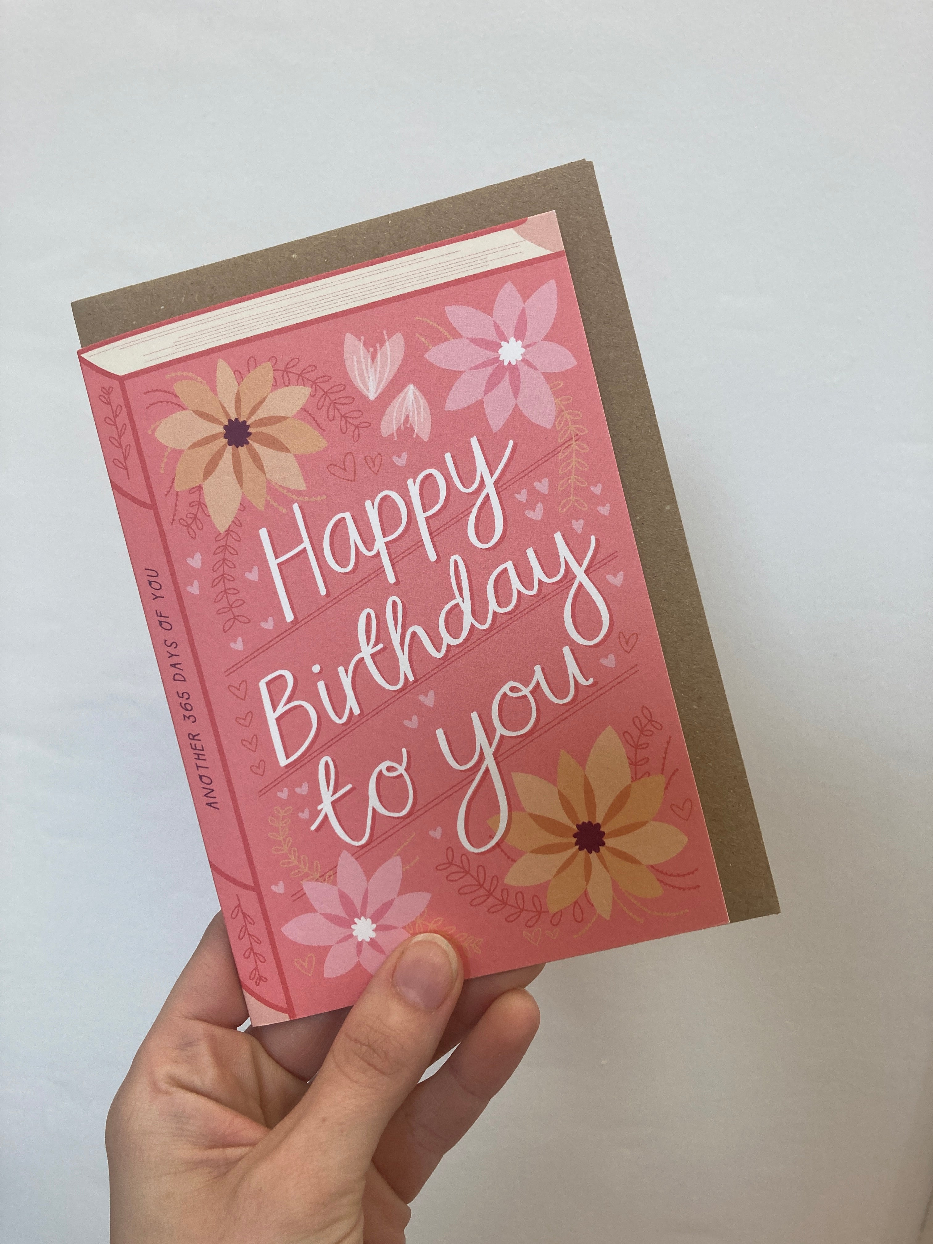 Happy Birthday To You Novel Style Card