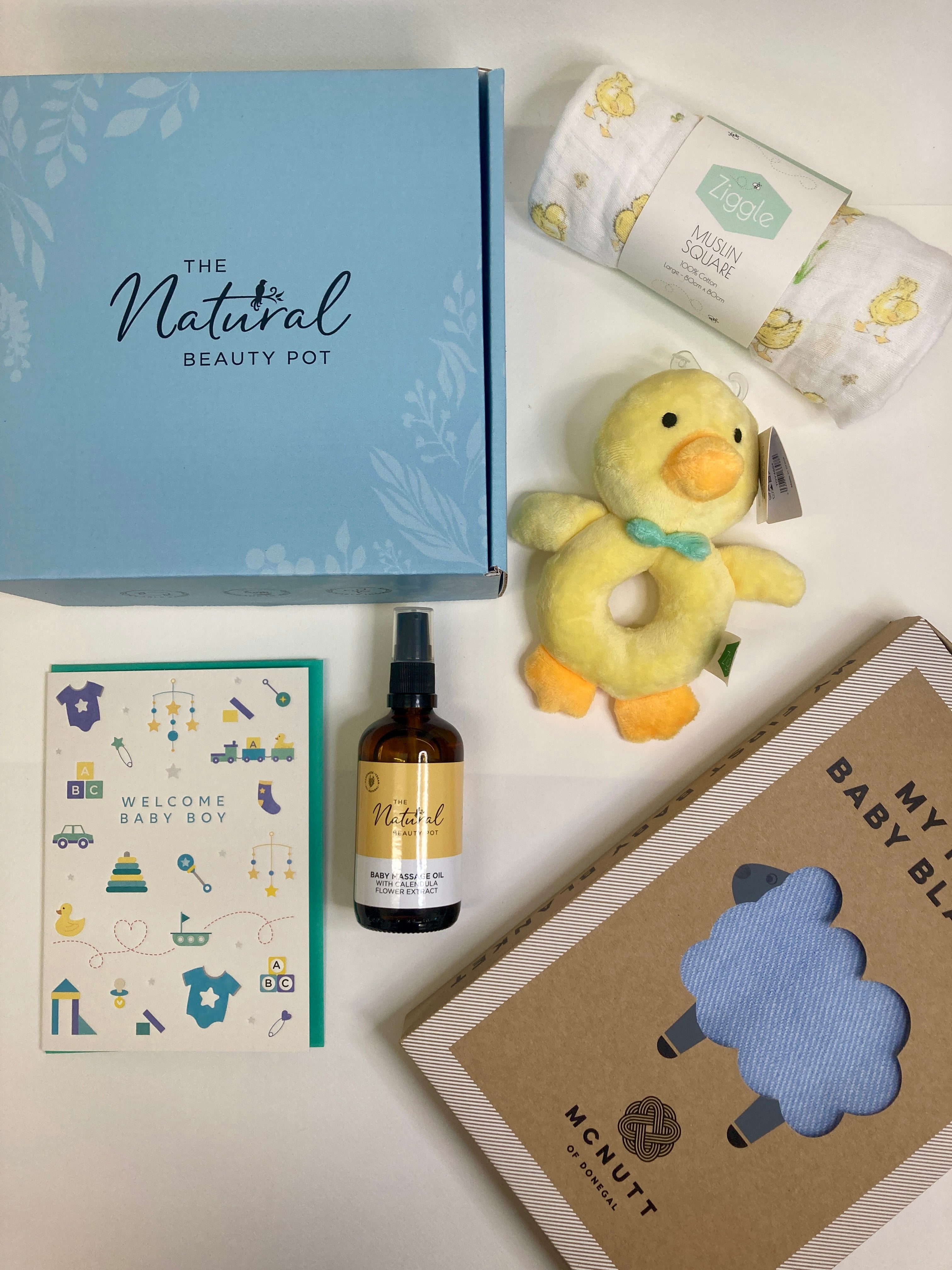 Baby Boy Blue & Yellow Gift Box