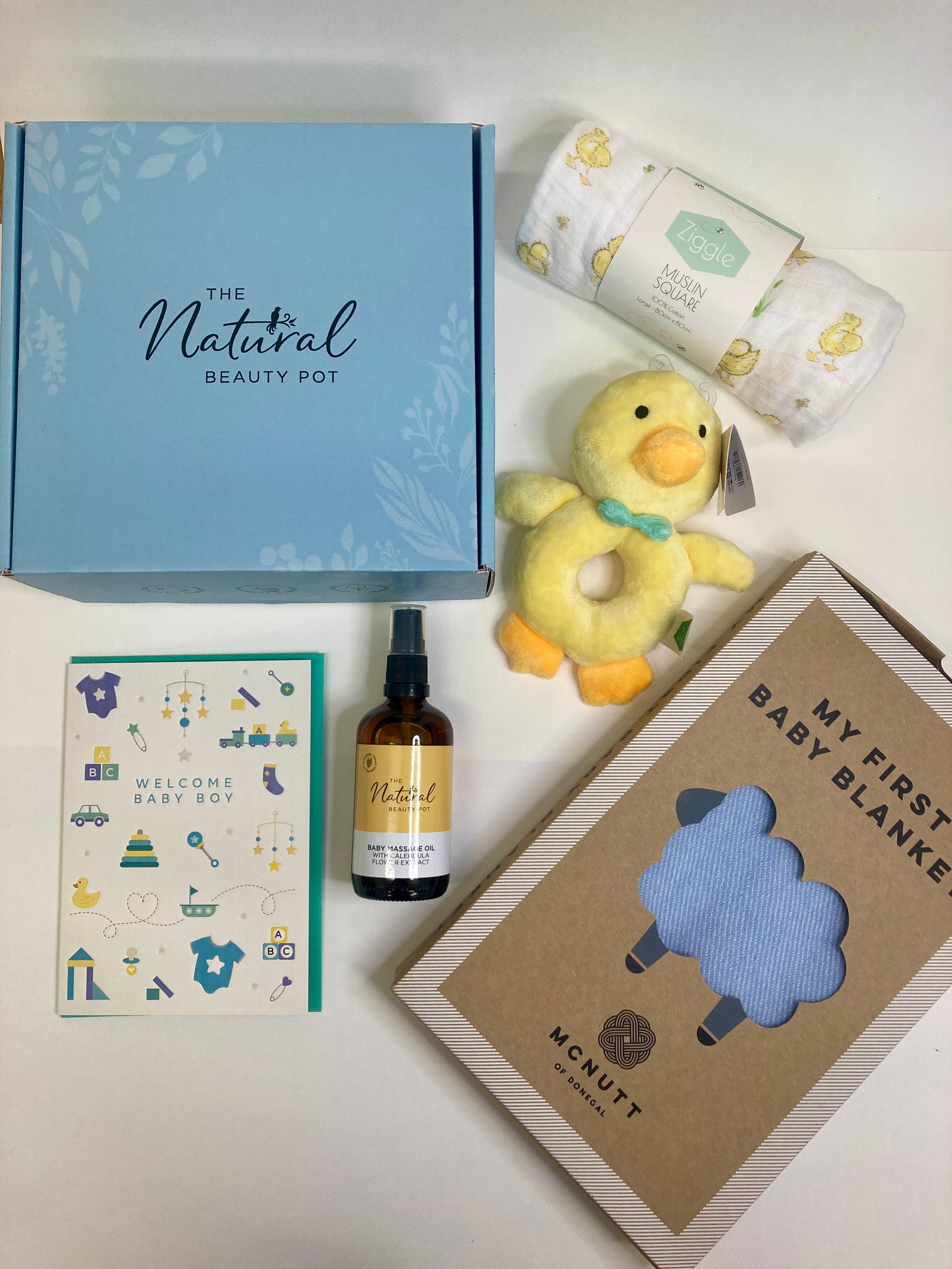 Baby Boy Blue & Yellow Gift Box