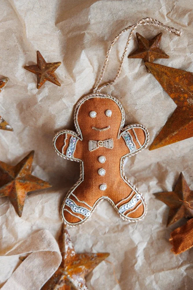 Gingerbread Handmade Christmas Linen Decoration