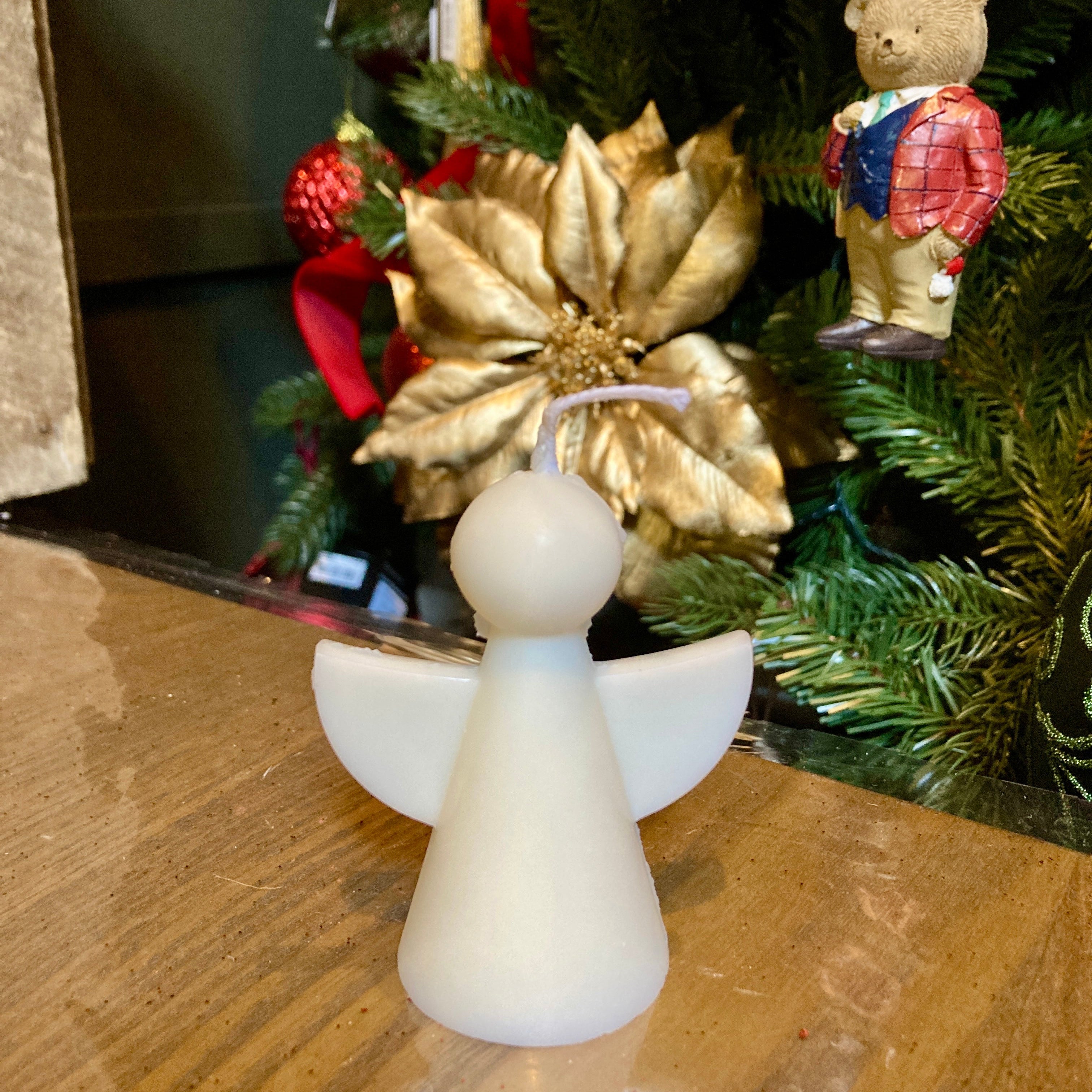 Angel Shaped Soy Wax Pillar Candle