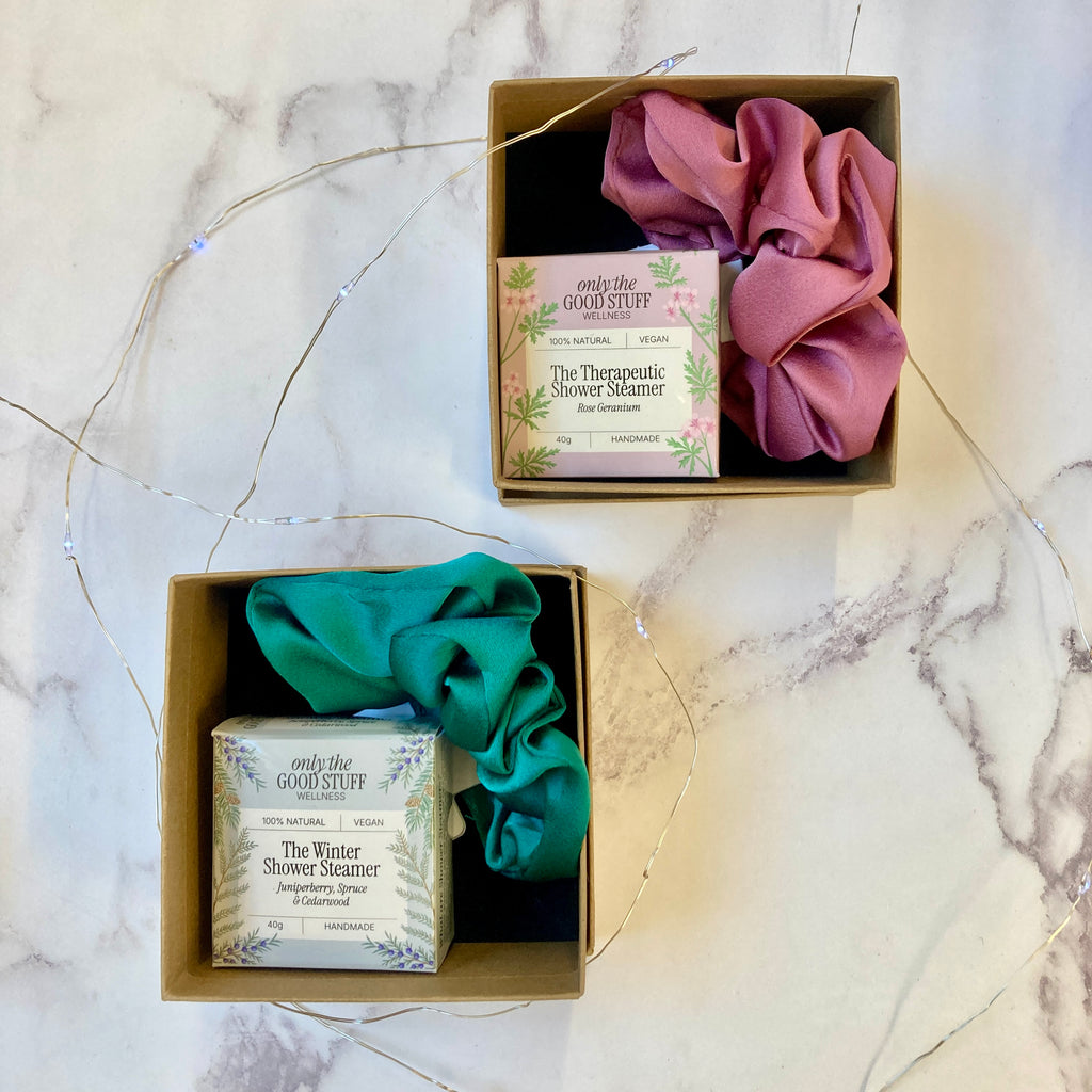 Shower Steamer & Scrunchie Gift Box