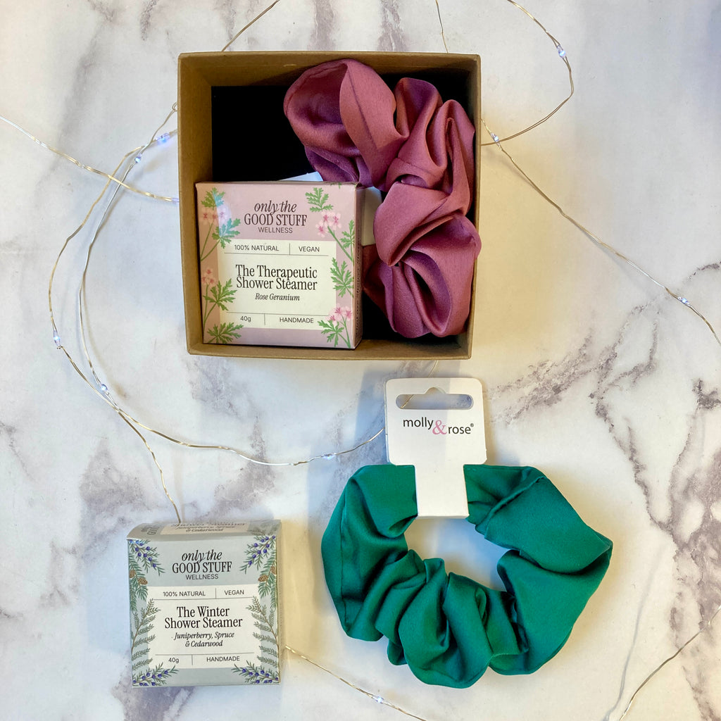 Shower Steamer & Scrunchie Gift Box