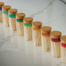 Coloured Matches - Large Tube with Cork