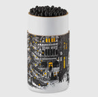 Large Cylinder Safety Matches Festive Design