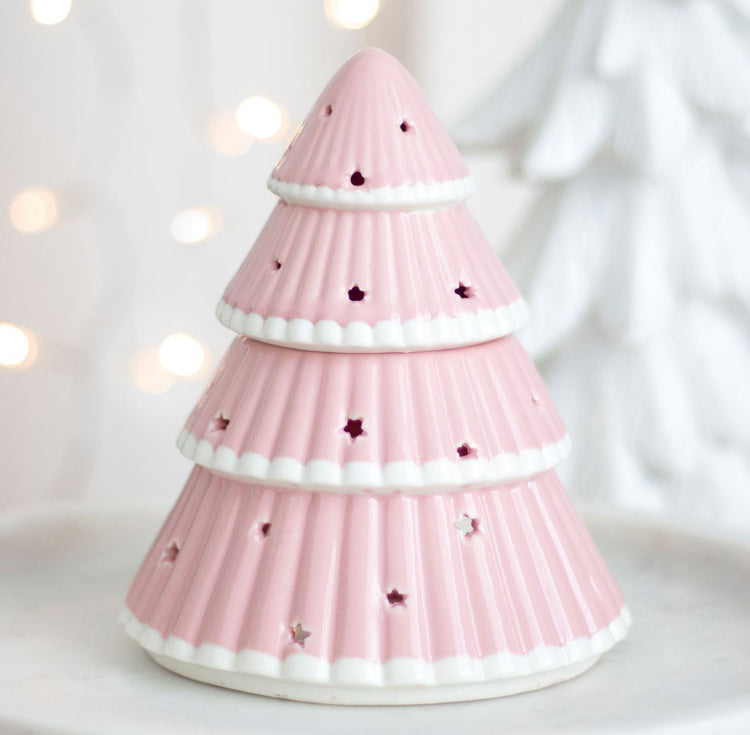 Pink Christmas Tree Burner Wax Melter