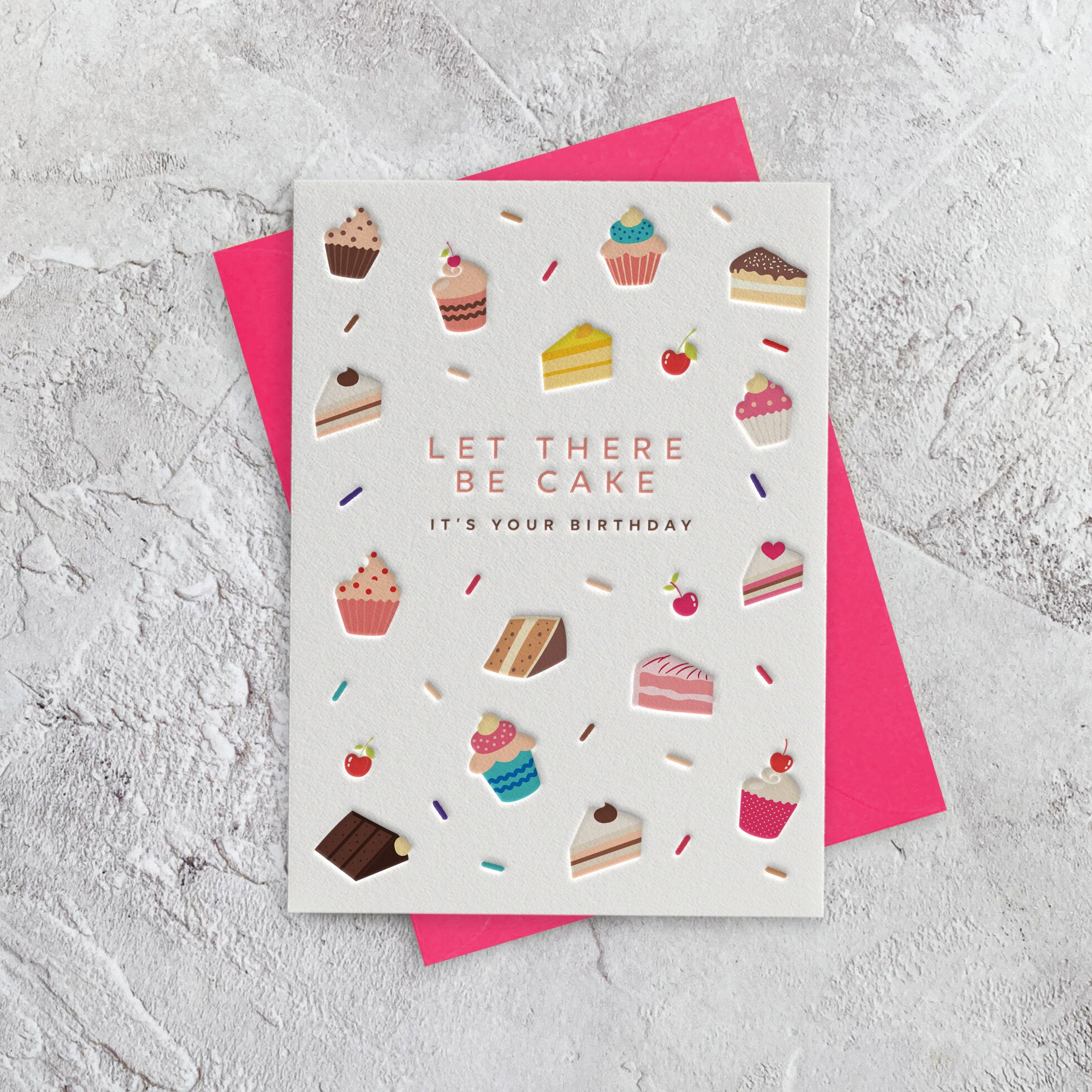 Let there be Cake It's Your Birthday Pressed Card