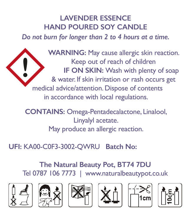 Lavender Essence Soy Candle 30cl