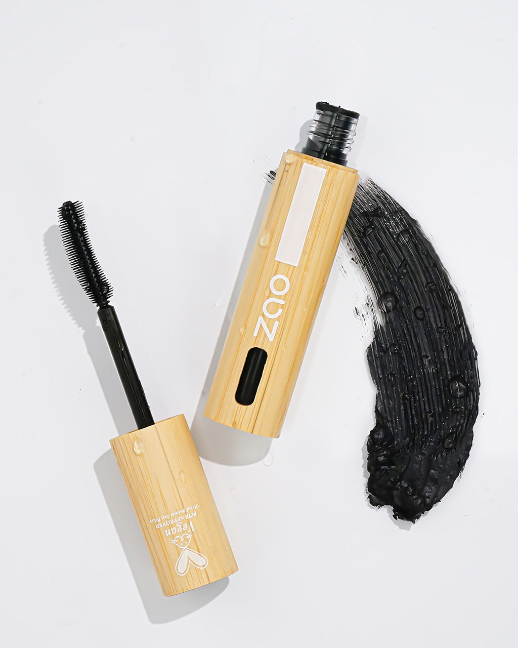 Zao natural waterproof mascara with bamboo packaging 