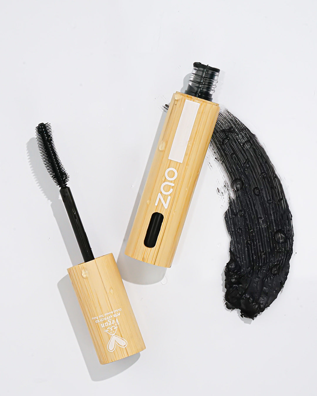 Zao natural waterproof mascara with bamboo packaging 