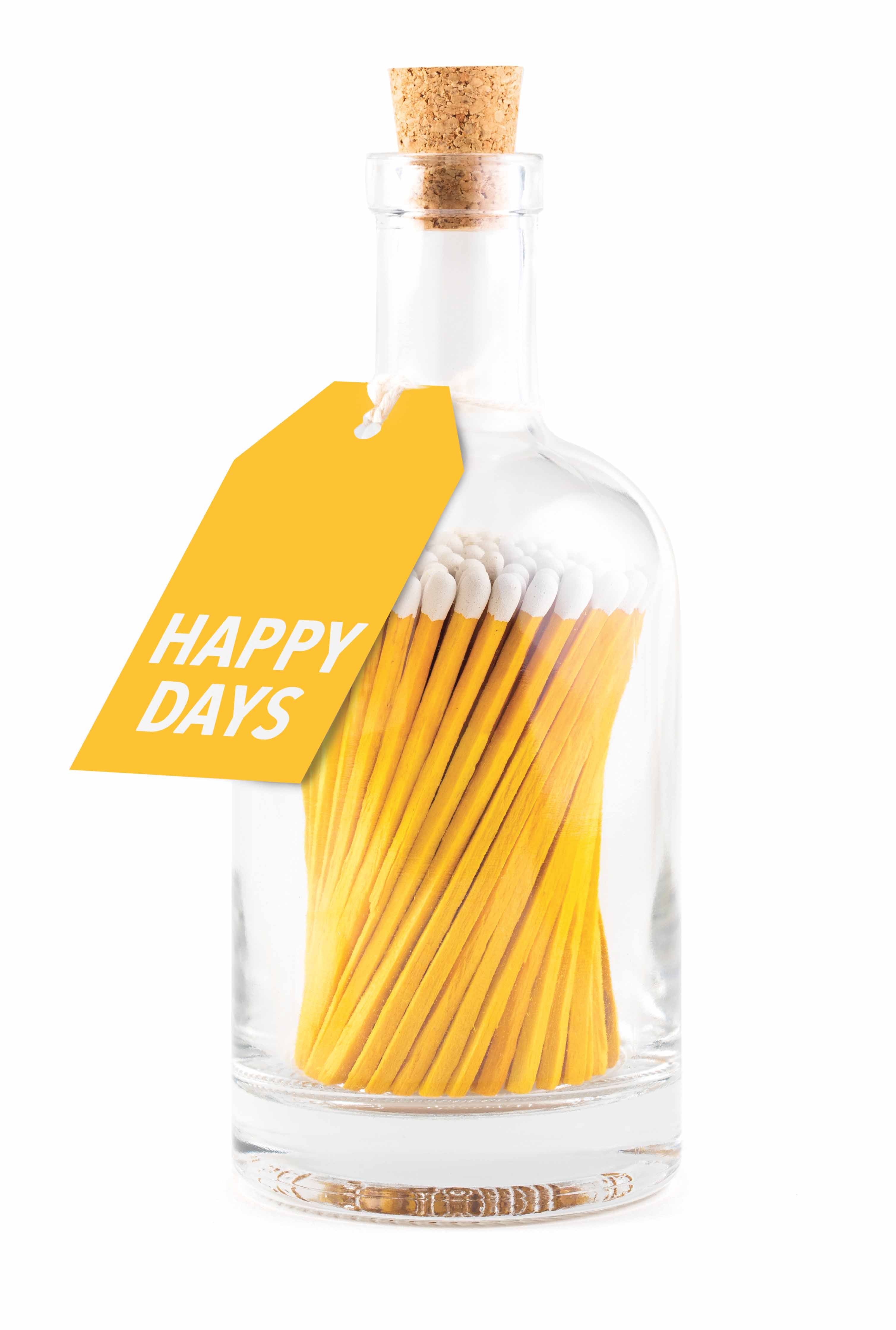 Matches Glass Bottle