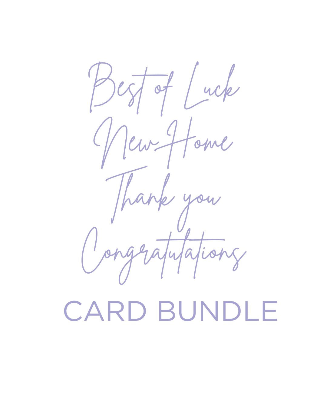 Mixed Occasion Greeting Cards Set – Thank You, Best of Luck, Congratulations &amp; New Home (Eco-Friendly, Pack of 4)