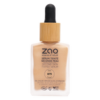 Zao Second Skin Tinted Serum bottle with dropper on a white background