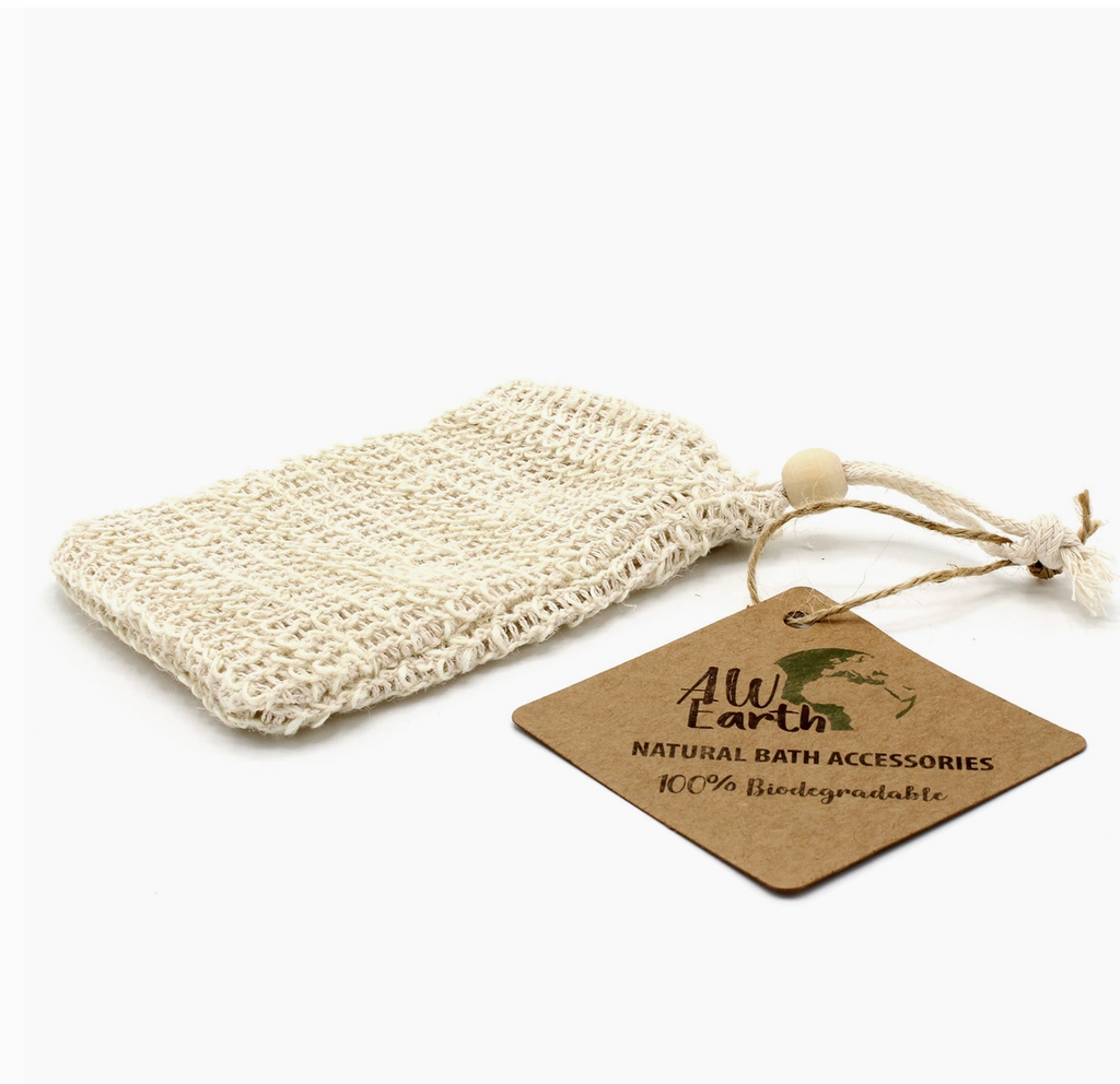 Natural jute soap dish bag  for shower