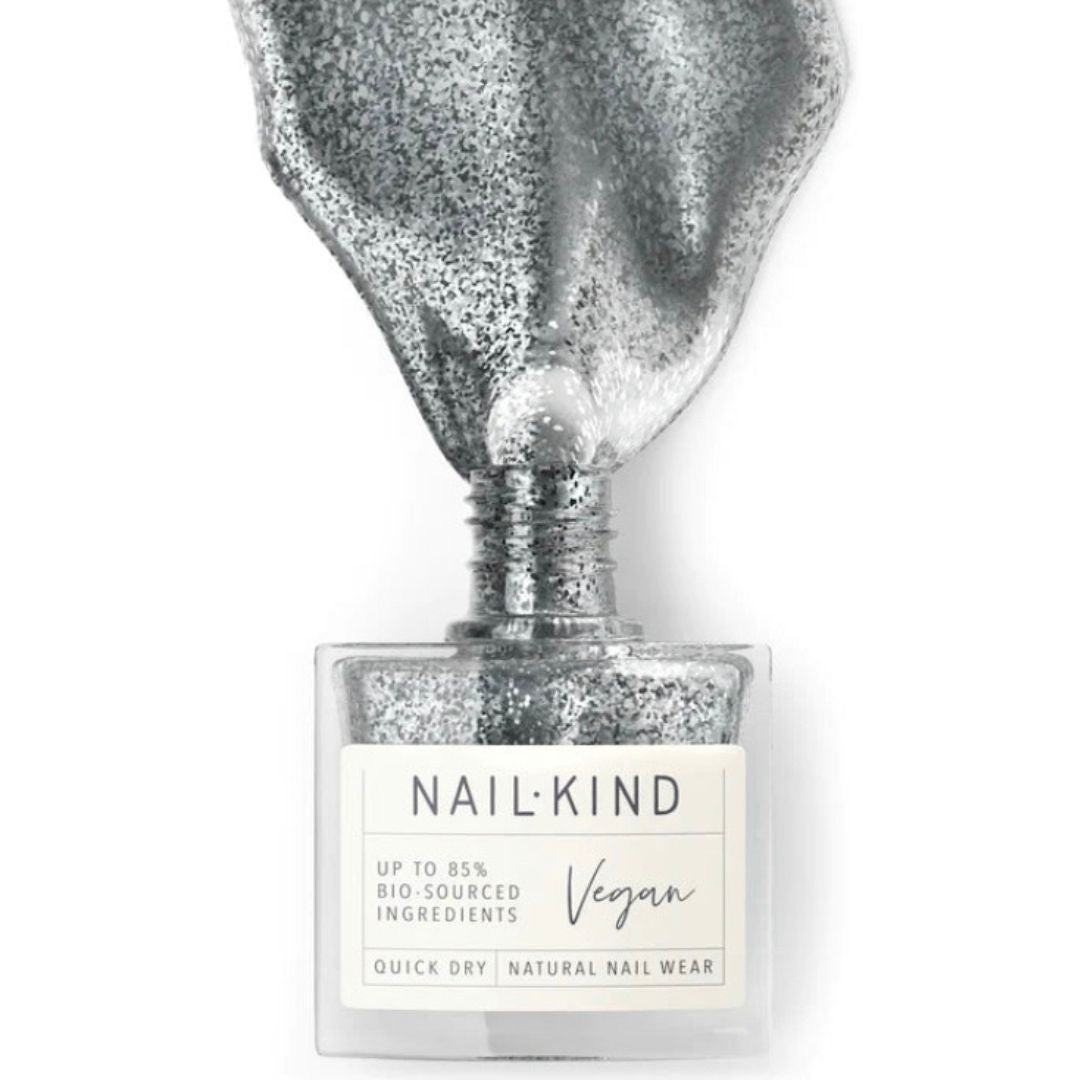 Vegan Silver Glitter Nail Polish by Nail King