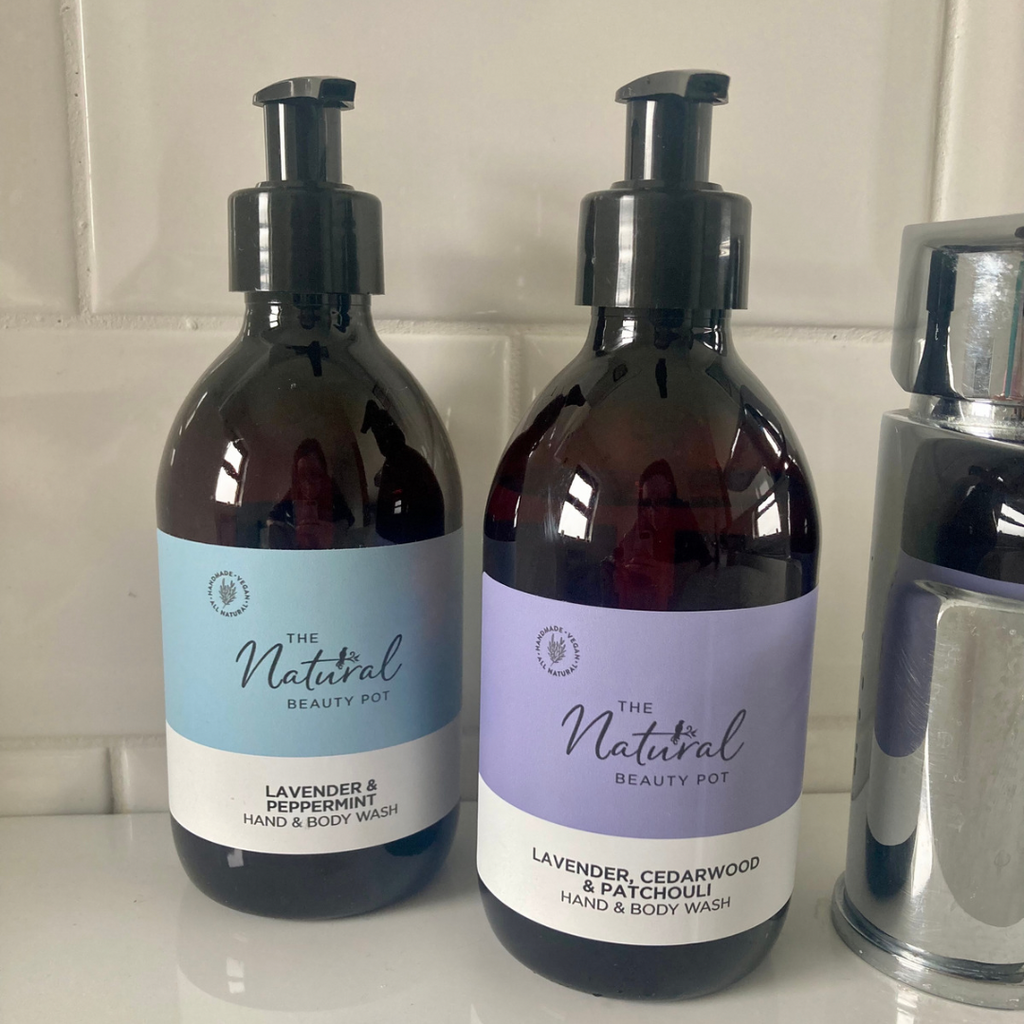 Sulphate free hand and body wash for sensitive skin Lavender Cedarwood and Patchouli