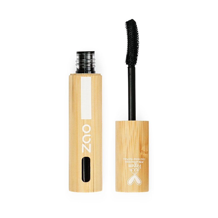 Waterproof black Mascara with refillable bamboo casing