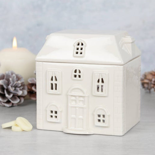 White Ceramic House Wax Warmer