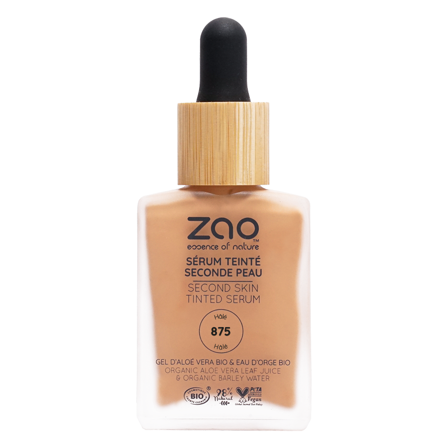 Zao Second Skin Tinted Serum lightweight natural foundation