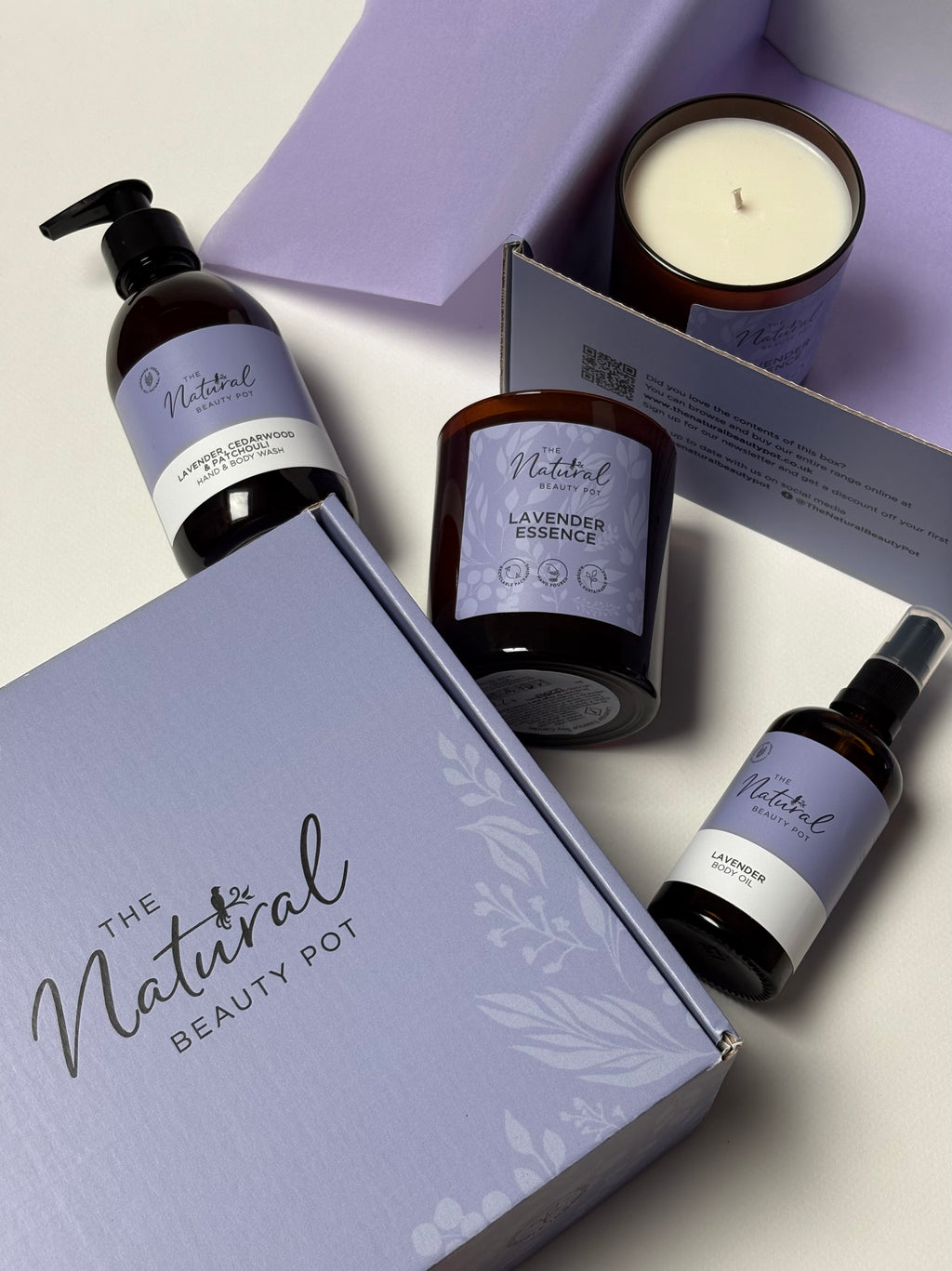 lavender scented natural beauty products from The Natural Beauty Pot 