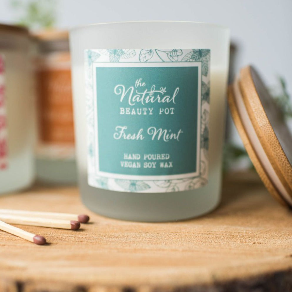 Fresh Mint Soy Wax Candle 30cl