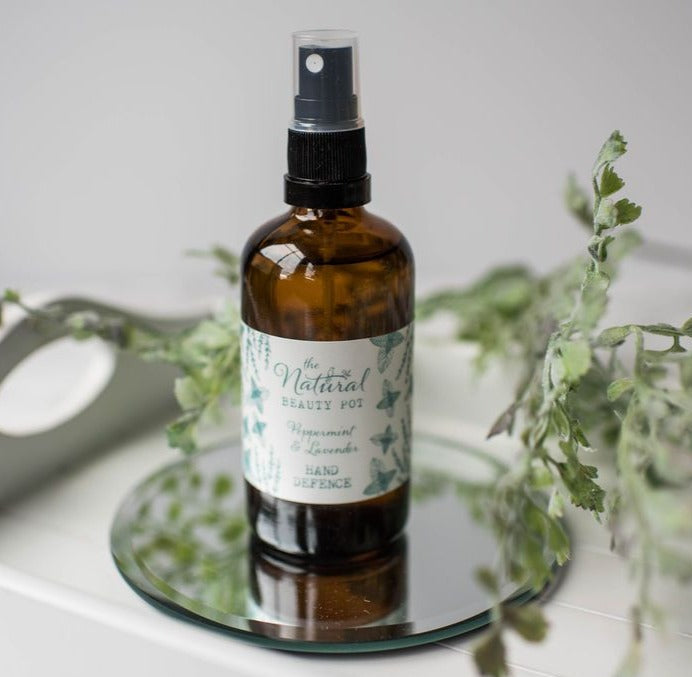 Peppermint & Lavender Hand Defence Sanitiser made with natural essential oils
