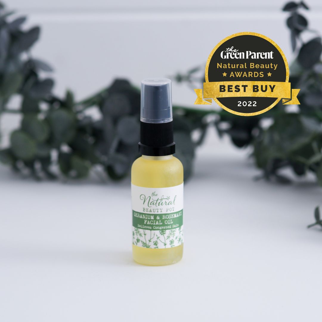 Geranium & Rosemary Facial Oil, for oily hormonal skin