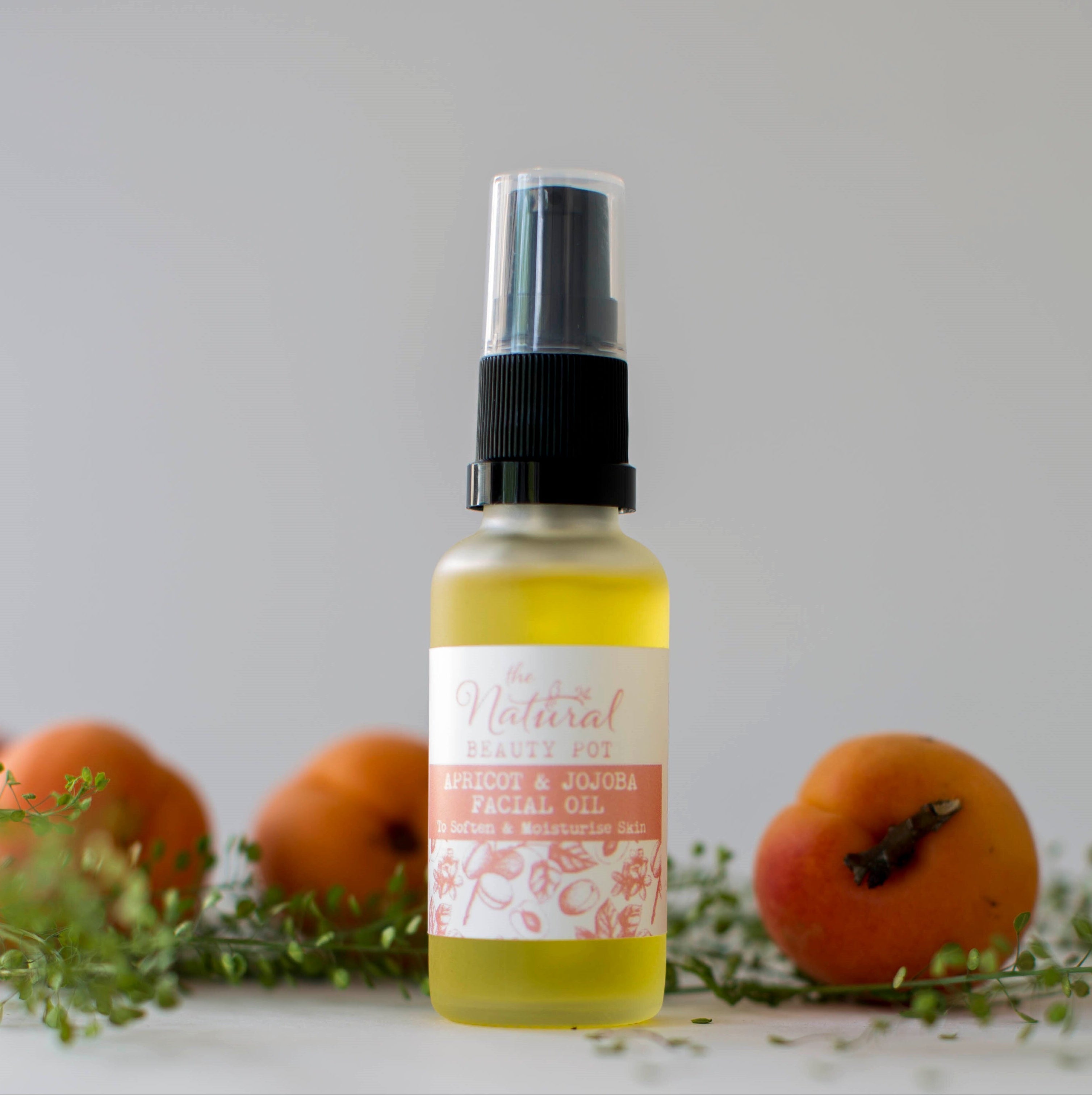 Apricot Jojoba Facial Oil, Organic Natural Moisturiser for Sensitive Skin