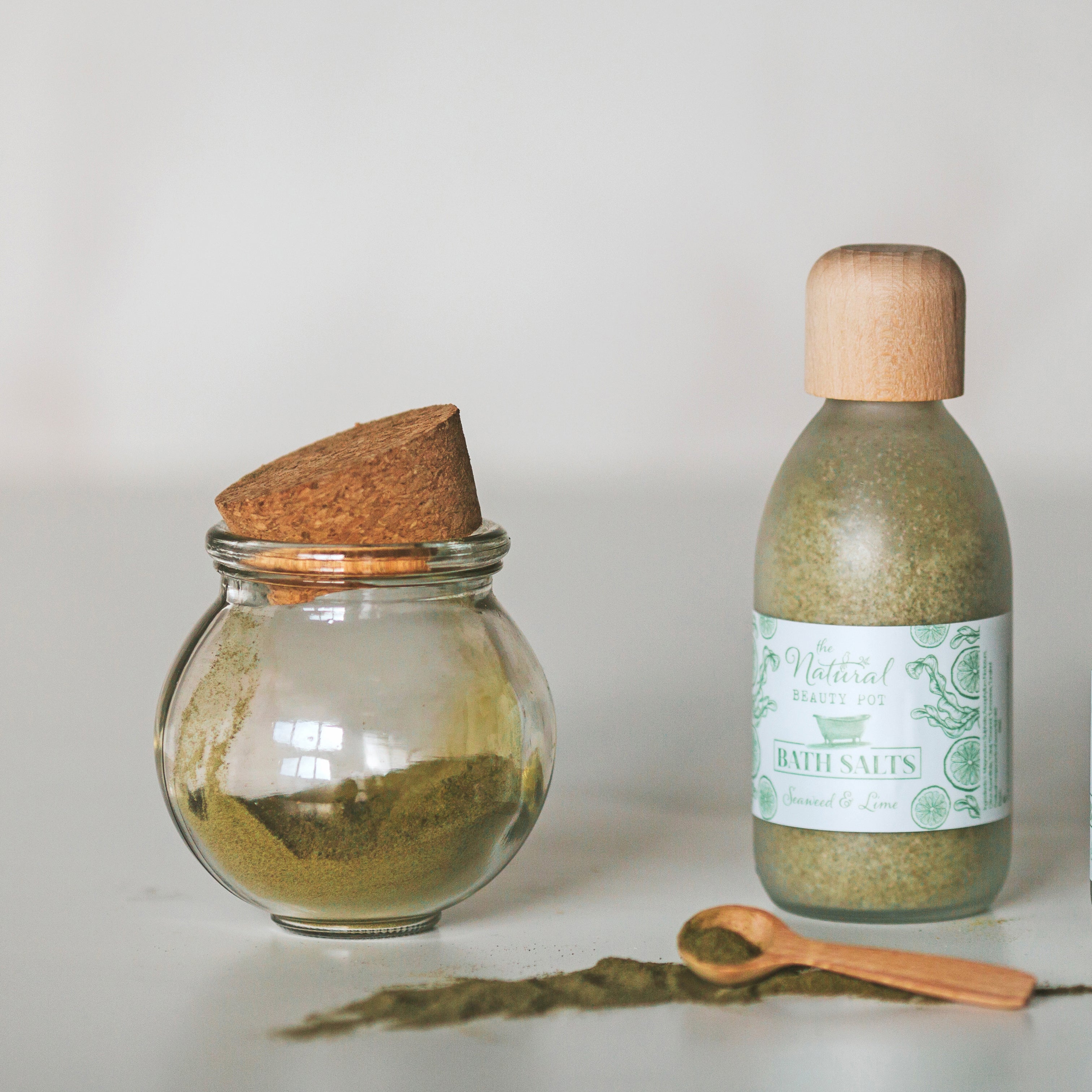 Seaweed & Lime Bath Salts, Vegan, Cruelty Free