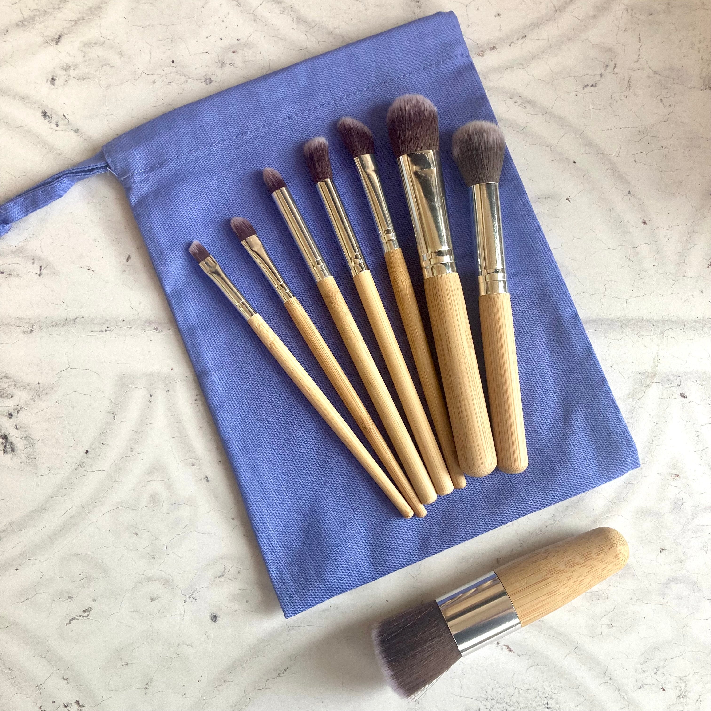 Bamboo Make Up Brushes 7 Piece Set